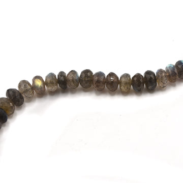 beadshopSTUDIO Style 37 Labradorite Rondelle 6 x 9mm by the bead