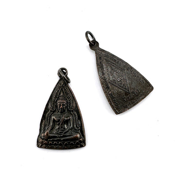 Temple Amulet- Bronze Black