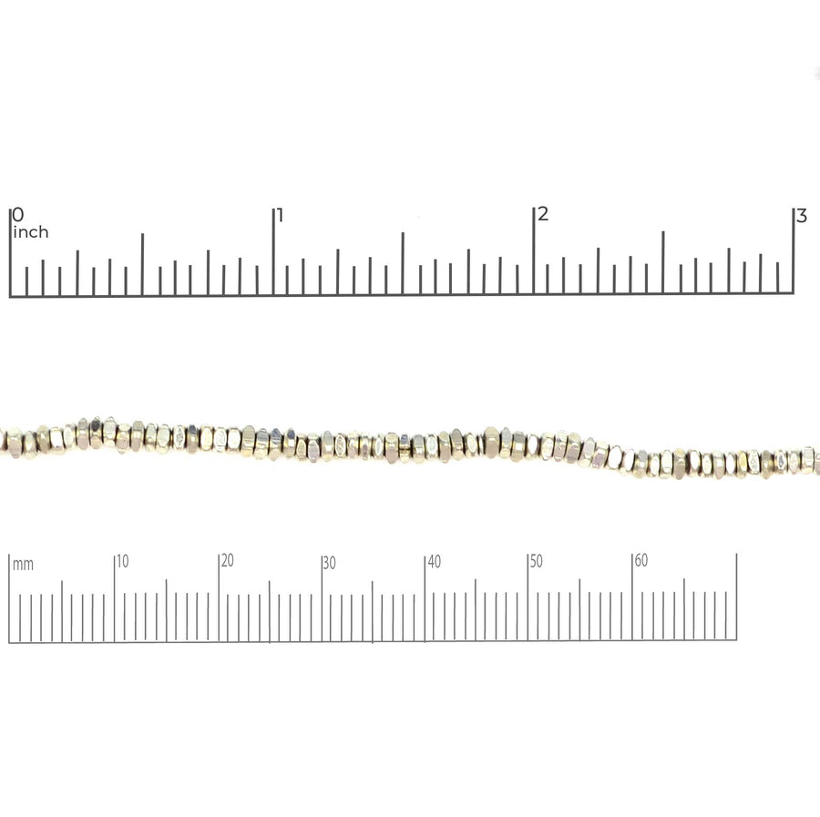 Square Heishi- Brass