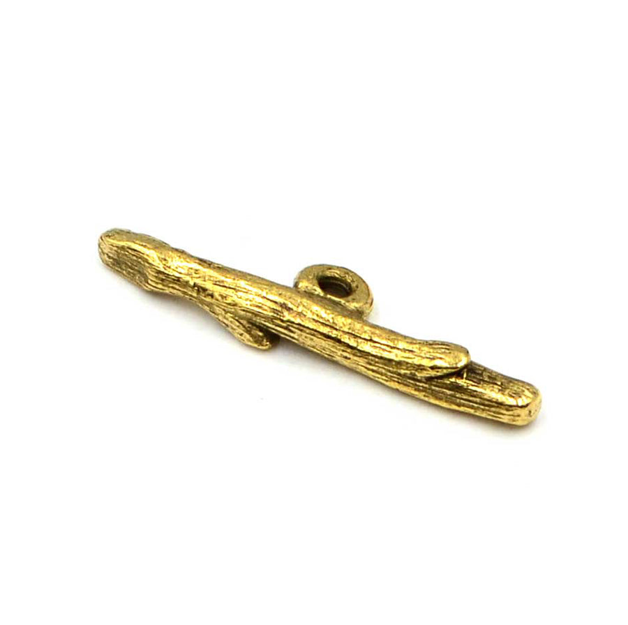 Twig Toggle Bar- Antique Gold