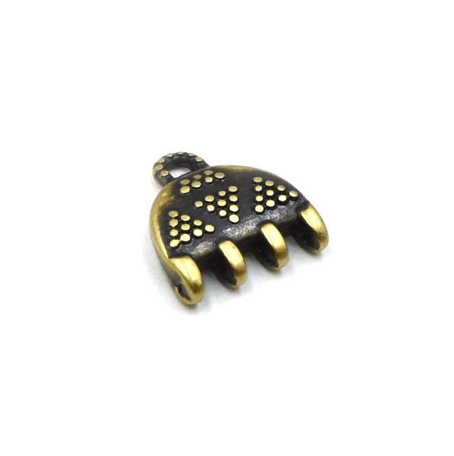 Cymbal Vori IV SuperDuo Bead Ending- Antique Brass