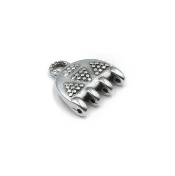 Cymbal Vori IV SuperDuo Bead Ending- Antique Silver