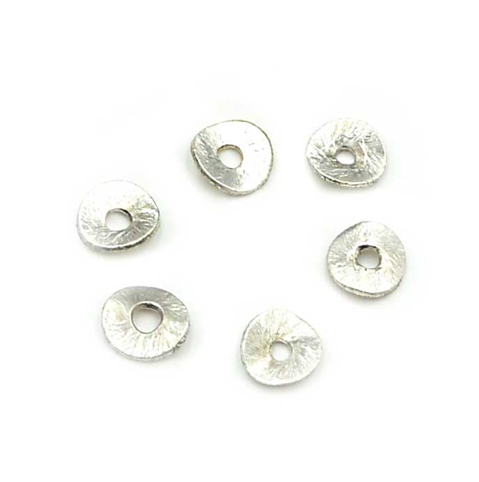 Sterling Silver Wavy Chip Bead