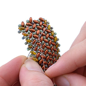 Adding Thread in Superduo Beadweaving
