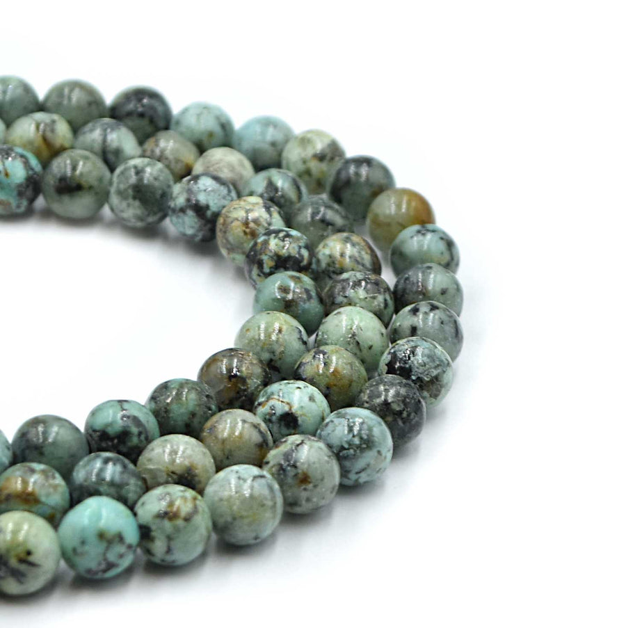 African Turquoise- 6mm Rounds