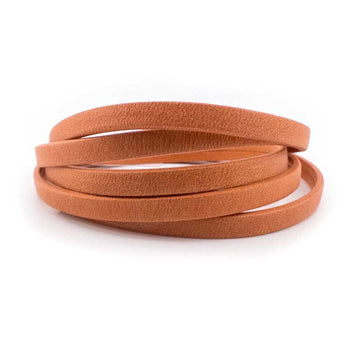 Arizona Burnt Orange- 5mm Strap Leather by the Yard