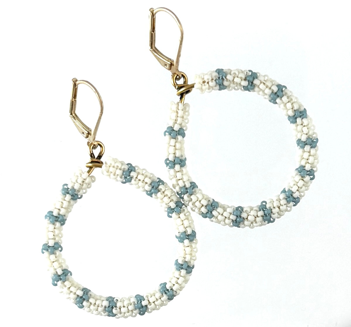 Beaded Hoop Earrings-Kerry