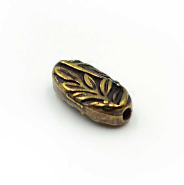 Botanical Bead- Antique Brass