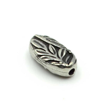 Botanical Bead- Antique Pewter