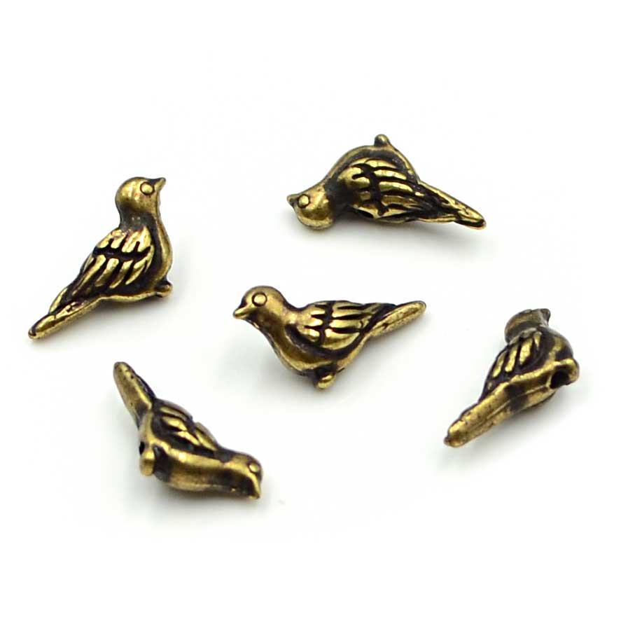 Paloma Bead- Antique Brass