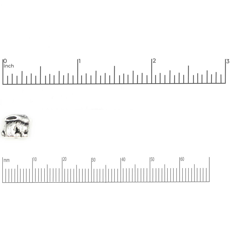Bunny Bead- Antique Silver
