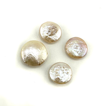 White Coin Pearls- 12-14mm