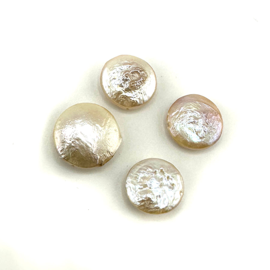 White Coin Pearls- 12-14mm