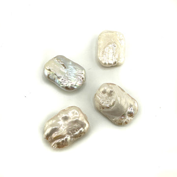 White Tablet Pearls- 20mm