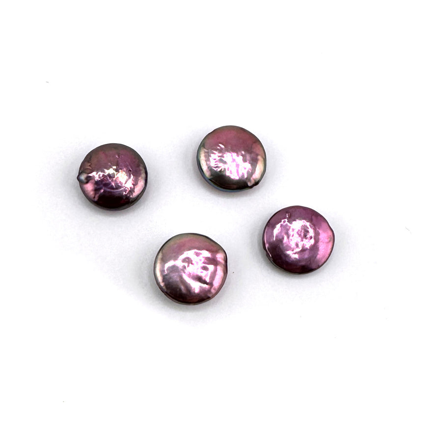 Purple Coin Pearls- 10mm