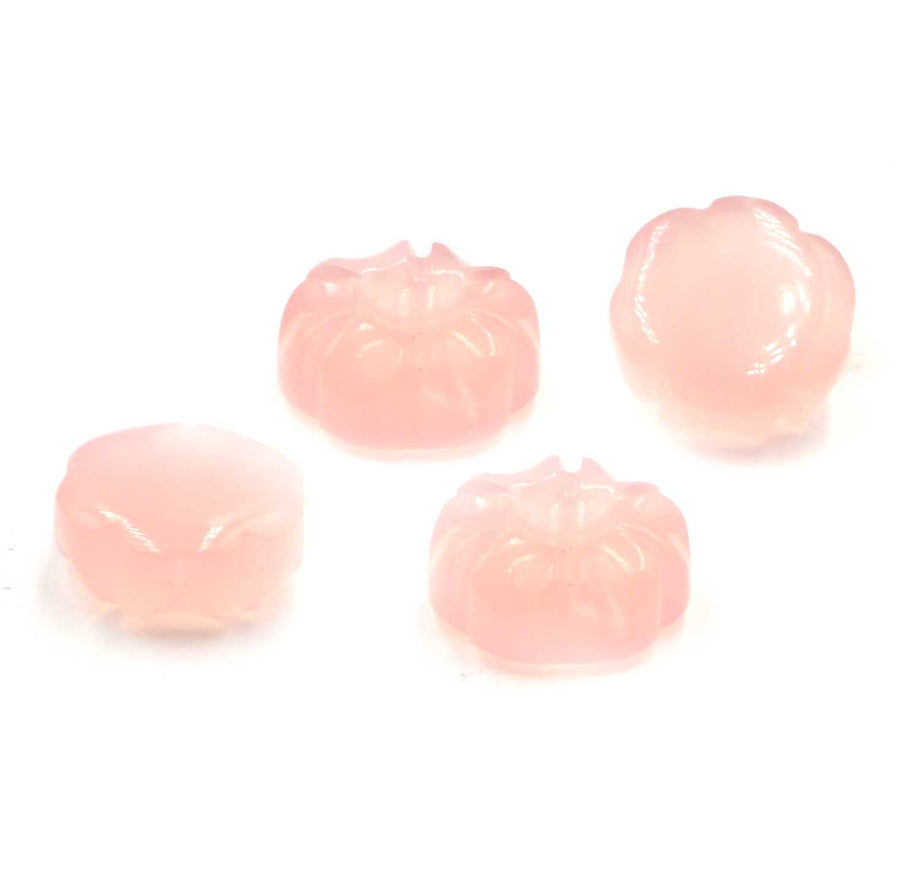 Carved Flower- Pink Chalcedony