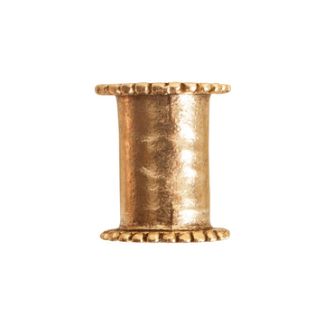 13mm Channel Bead- 24kt Antique Gold