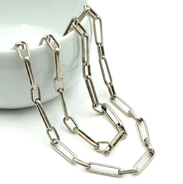 Long Story Short- Antique Silver Chain by the Foot