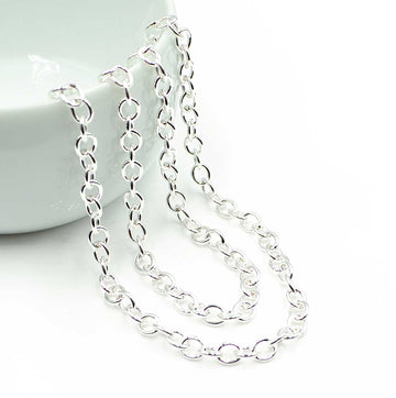 Ship To Shore- Bright Silver Chain by the Foot