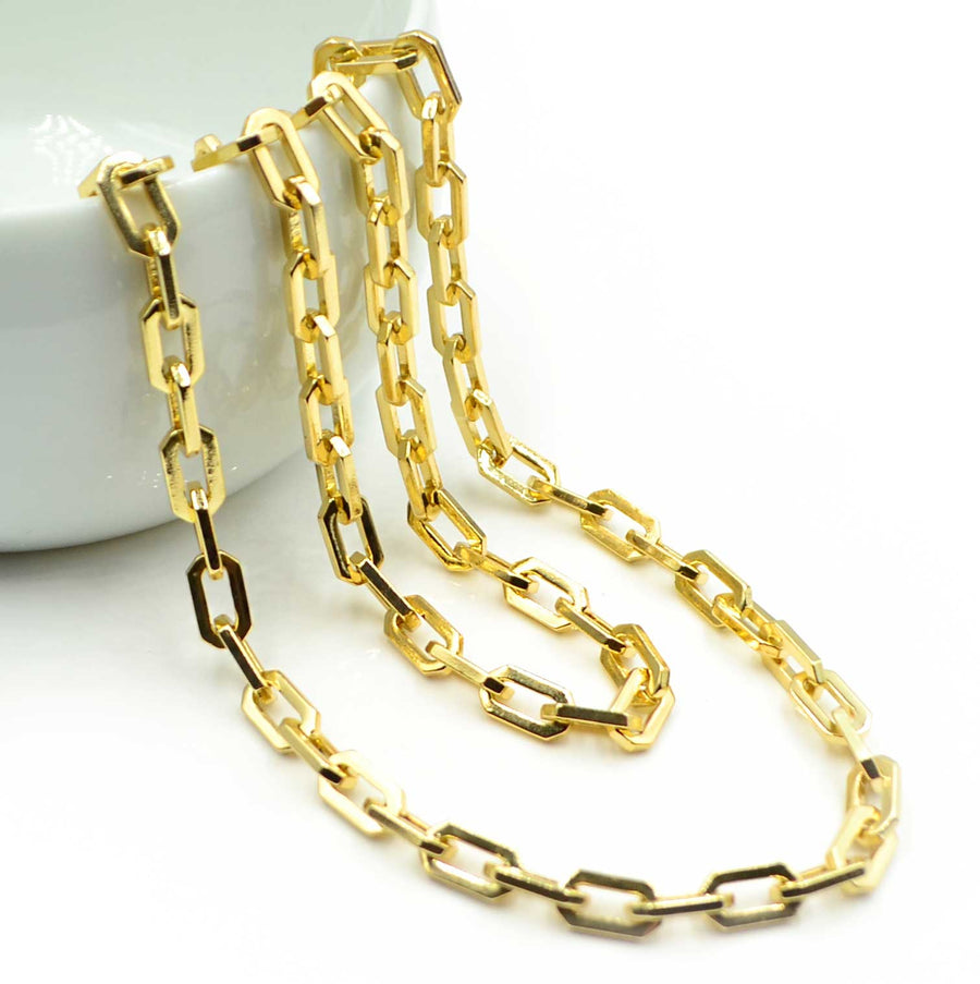 Nouveau- Bright Gold Chain by the Foot