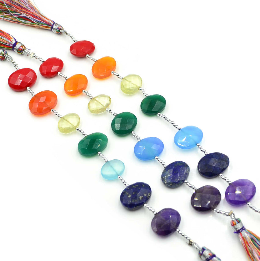 Chakra Gems- Horizontal Drilled Oval