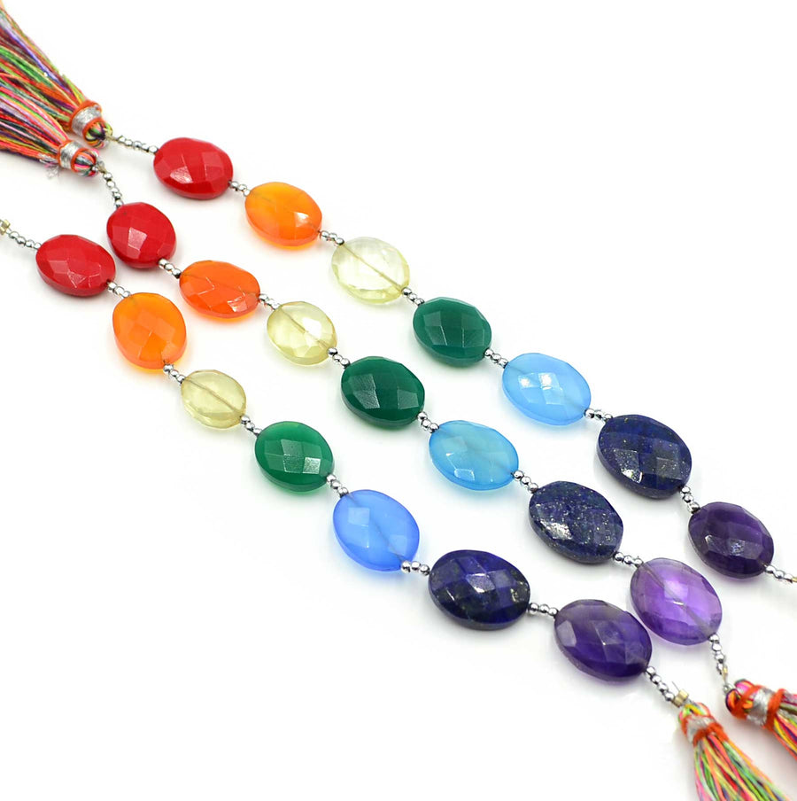 Chakra Gems- Vertical Drilled Oval