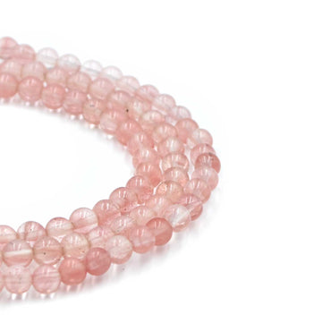 Cherry Quartz- 4mm Rounds