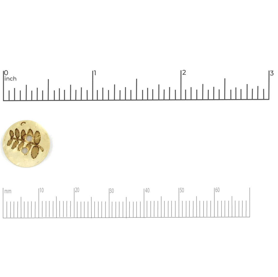 Coconut Fern Button