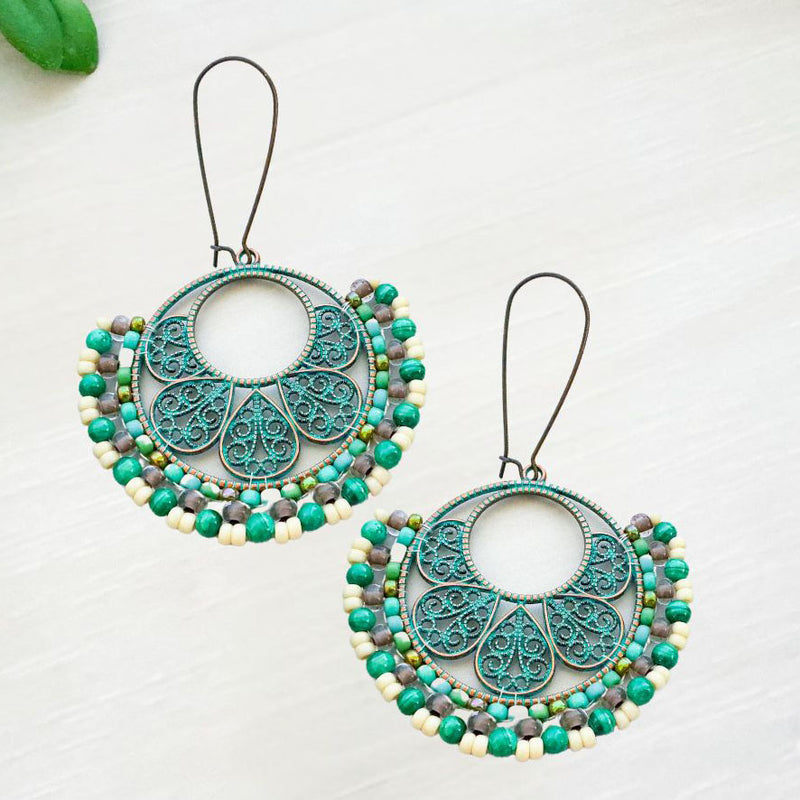 Copper & Cactus Earrings
