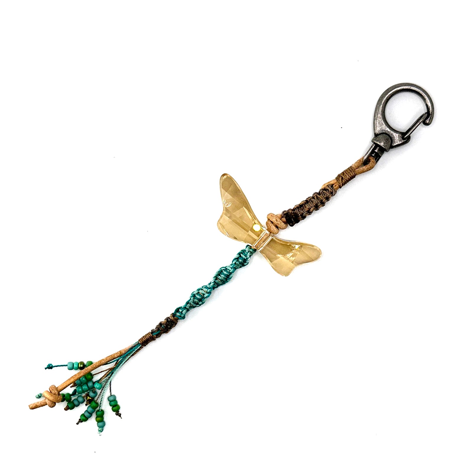 Crystal Dragonfly Purse Charm