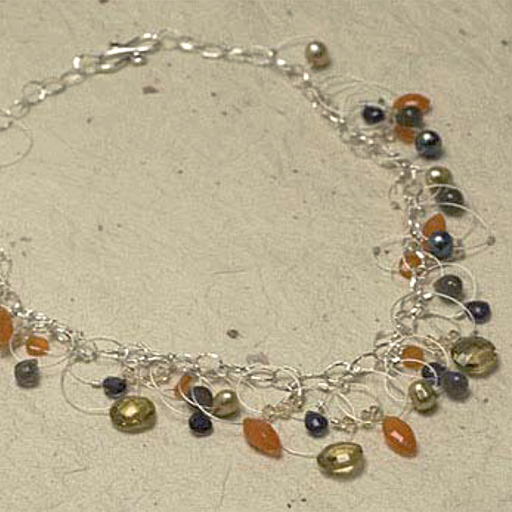 Dancing Hoops Necklace