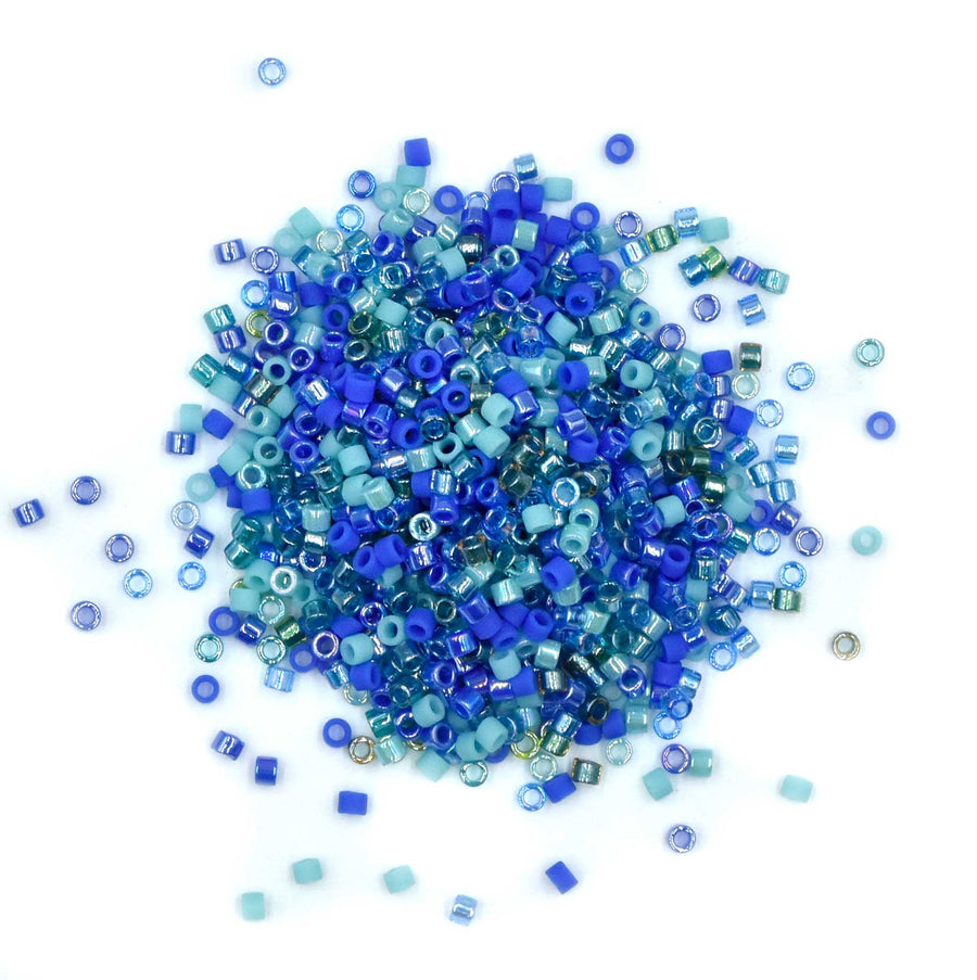 11/0 Delica Mix- Blue Lagoon