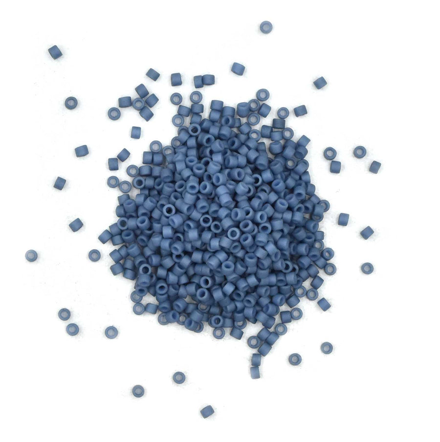 DB2408- 11/0 Matte Opaque Steel Blue
