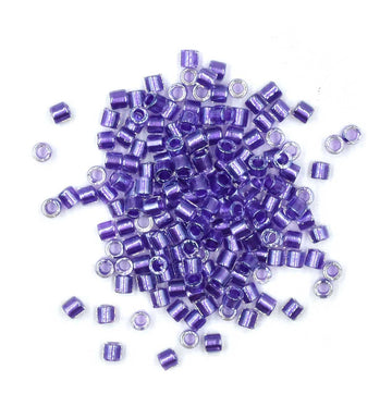 DBL0906- 8/0 Sparkling Purple-Lined Crystal