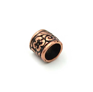 Floral Tube- Antique Copper