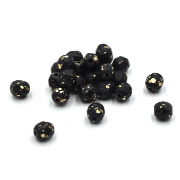 6mm- Black With Gold Finish