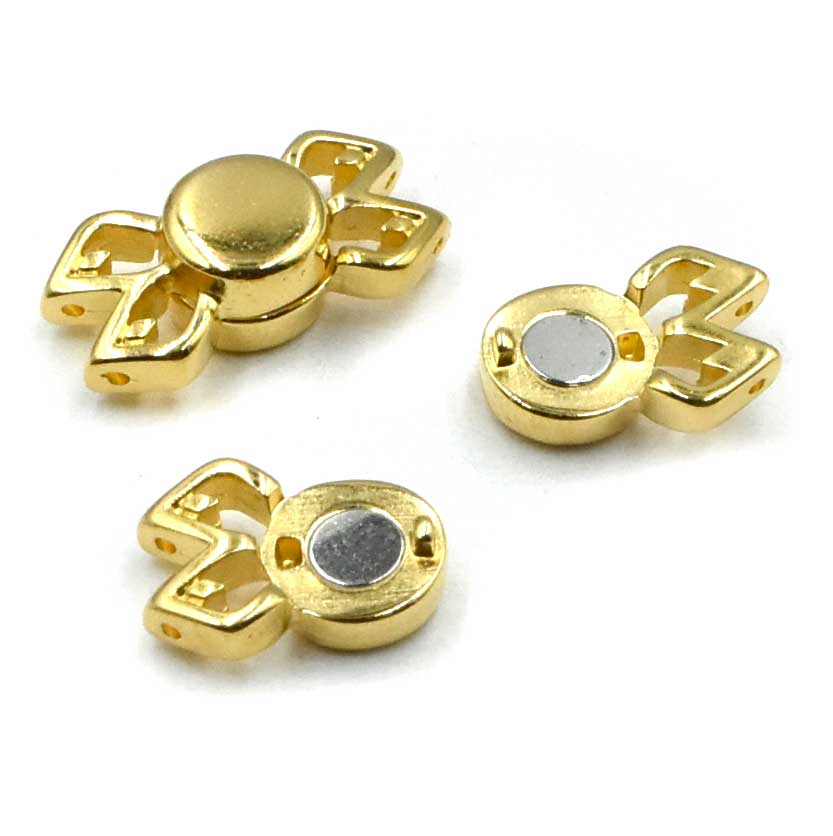 Cymbal Fylakopi II GemDuo Magnetic Clasp- 24kt Gold Plate