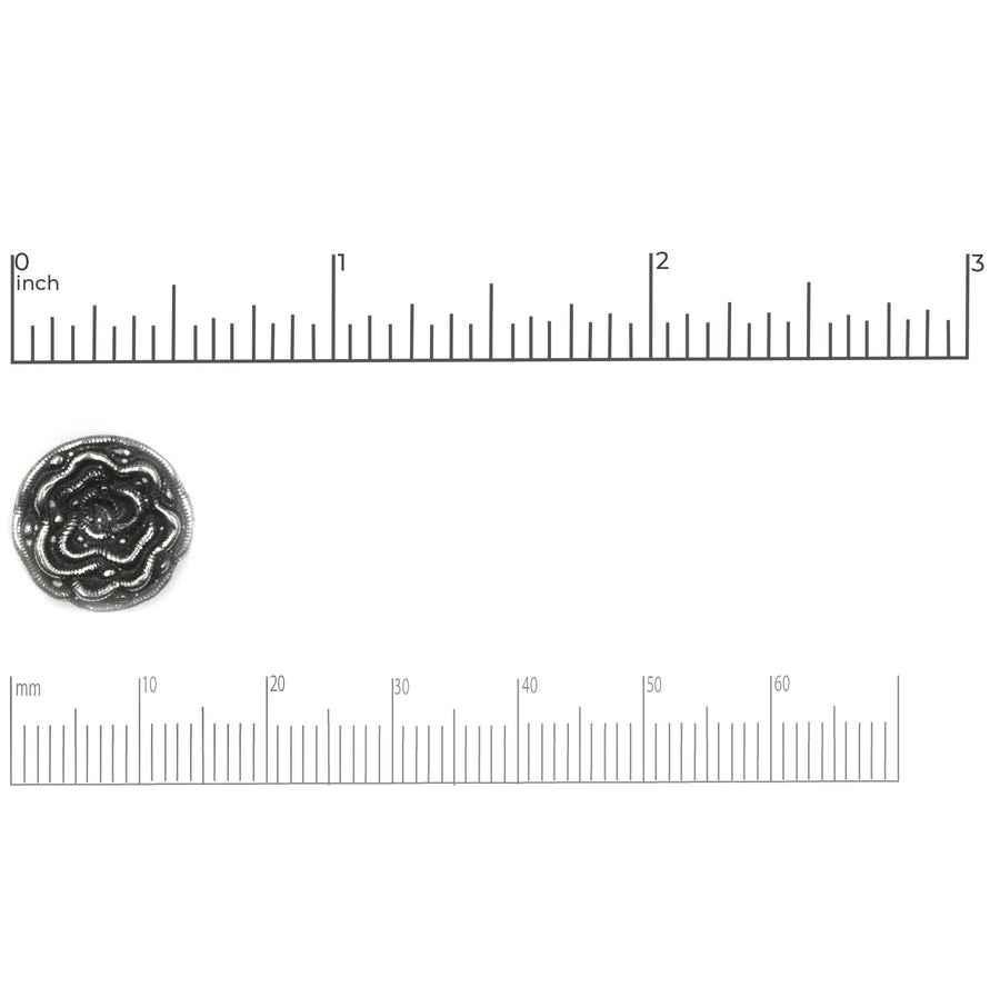 Garden Hero Button- Antique Pewter