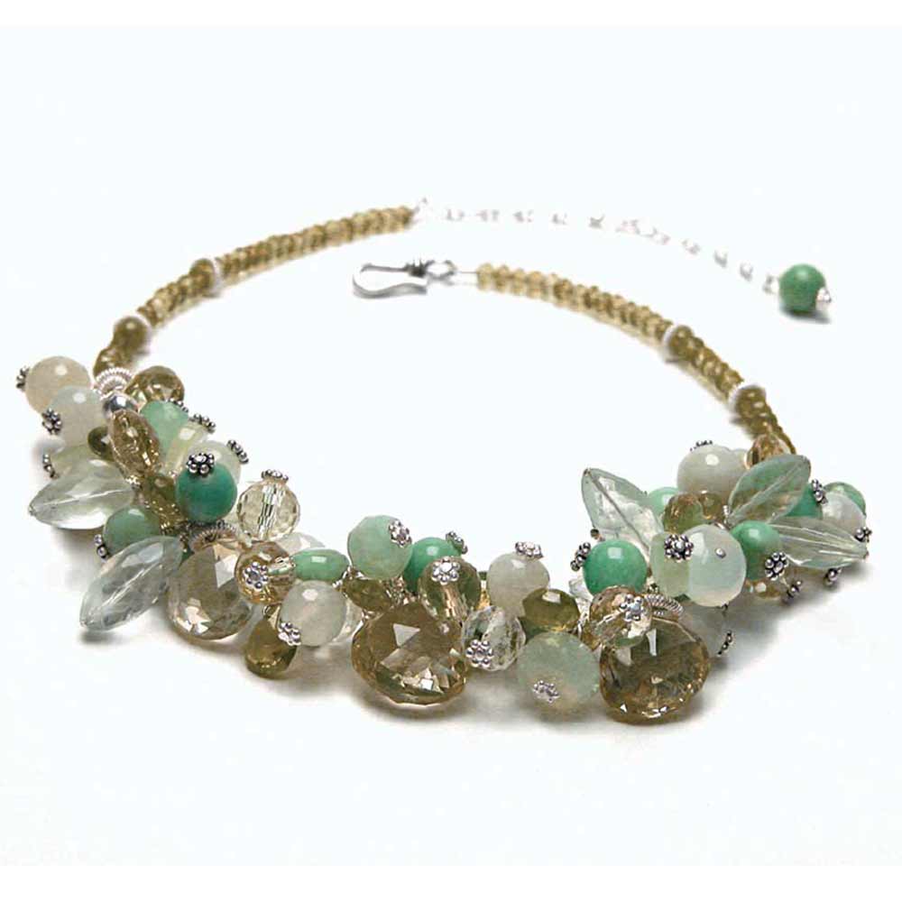 Gem Cluster Necklace