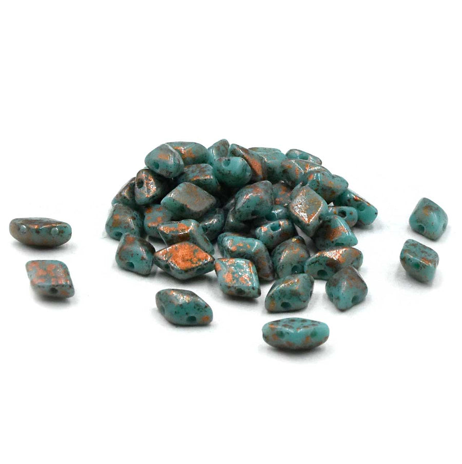 GemDuos- Turquoise Copper Splash