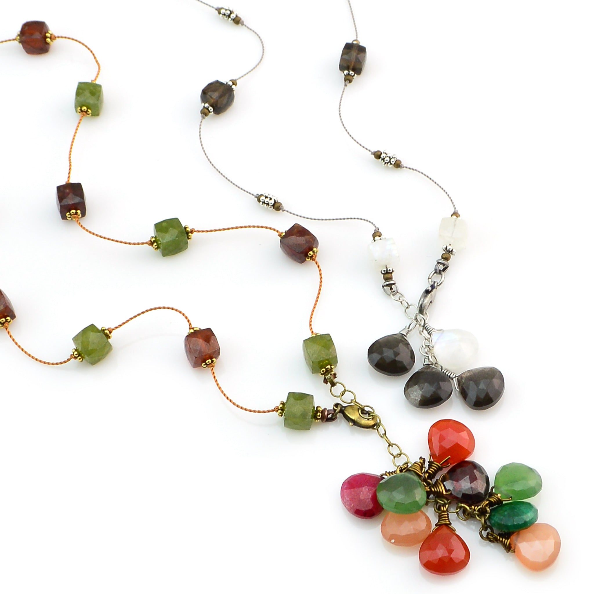 Gemstone Float Necklace <br> 10.23.19