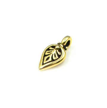 Palmette Charm- Antique Gold