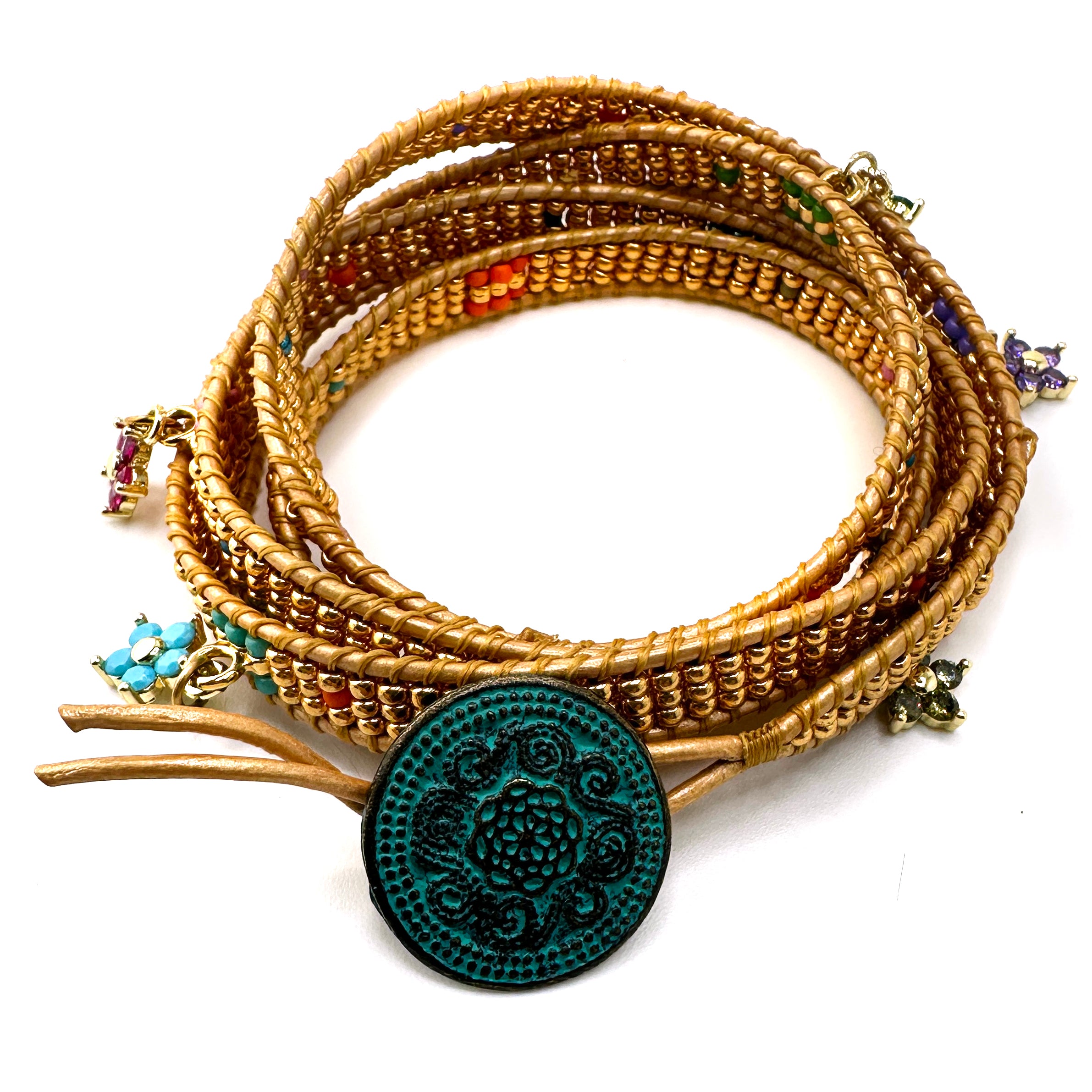 Golden Splendor Wrap Bracelet