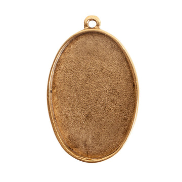 44mm Grande Pendant Oval- Antique Gold