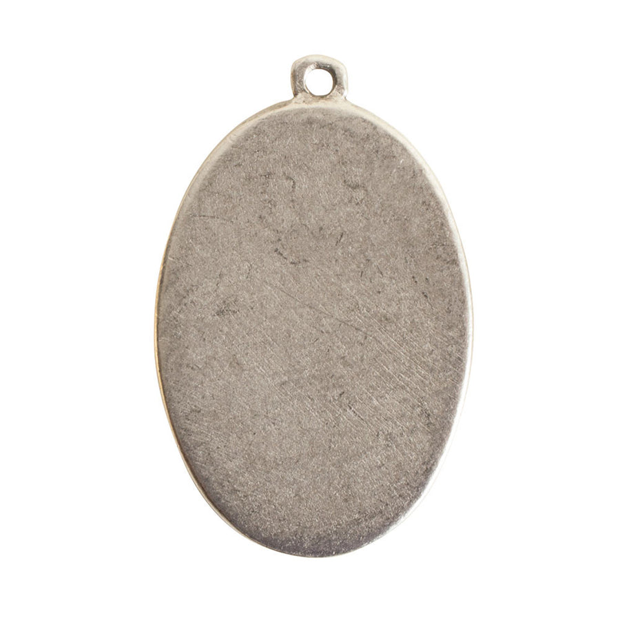 44mm Grande Pendant Oval- Antique Silver
