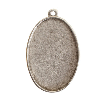 44mm Grande Pendant Oval- Antique Silver