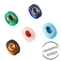 BeadshopSTUDIO Gemstone Signet Beads- Preorder