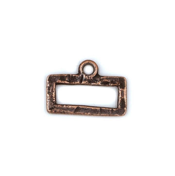 Mini Hammered Rectangle- Antique Copper