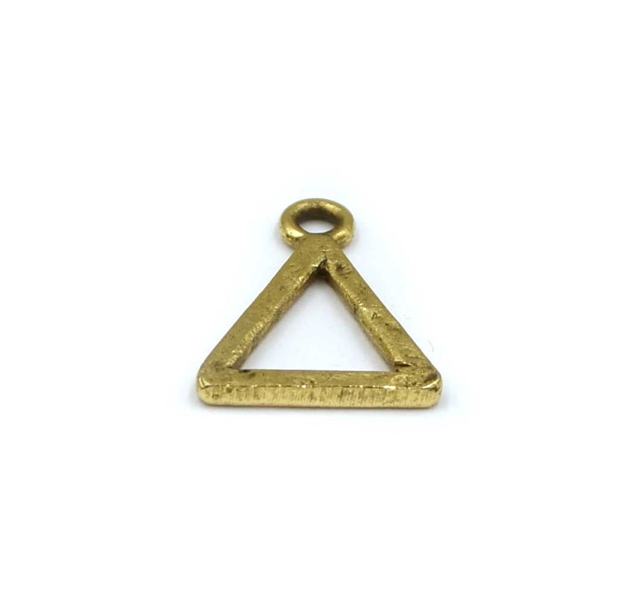 Mini Hammered Triangle- Antique Gold