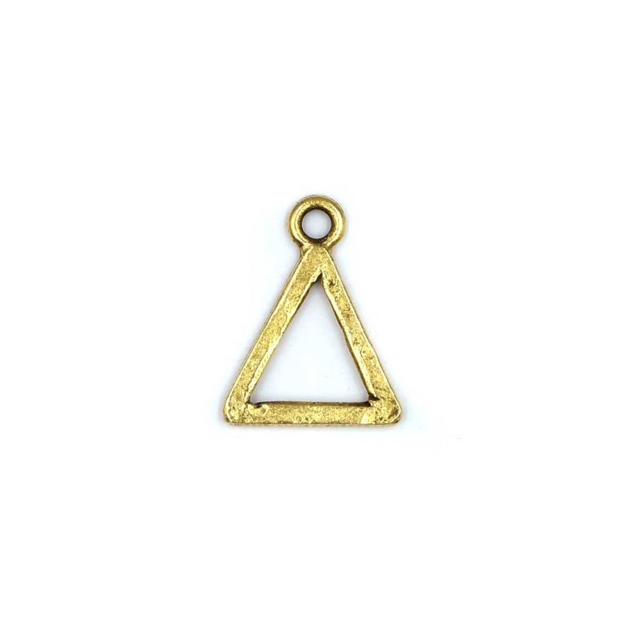 Mini Hammered Triangle- Antique Gold